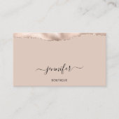 QR Code Powder Blush Minimalism Planner QR Code Po Visitekaartje (Voorkant)