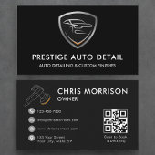 QR Code Premium Auto Spa Auto Detailing Reiniging Visitekaartje
