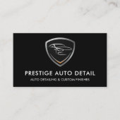 QR Code Premium Auto Spa Auto Detailing Reiniging Visitekaartje (Voorkant)
