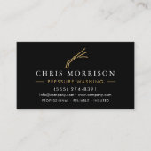 QR Code Pressure Washing Power Wash Visitekaartje (Voorkant)