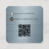 QR-code | Prijskaartje kledinglabel hangtag Contactkaartje (Achterkant)