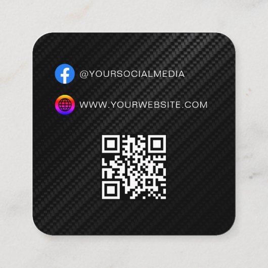 QR-code | Prijskaartje kledinglabel hangtag Contactkaartje (Achterkant)