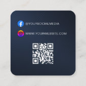 QR-code | Prijskaartje kledinglabel hangtag Contactkaartje (Achterkant)
