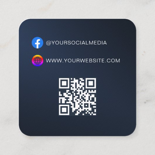 QR-code | Prijskaartje kledinglabel hangtag Contactkaartje (Achterkant)