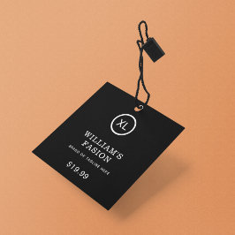 QR-code | Prijskaartje kledinglabel hangtag Contactkaartje
