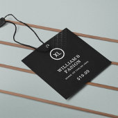 QR-code | Prijskaartje kledinglabel hangtag Contactkaartje