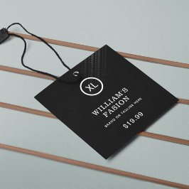 QR-code | Prijskaartje kledinglabel hangtag Contactkaartje