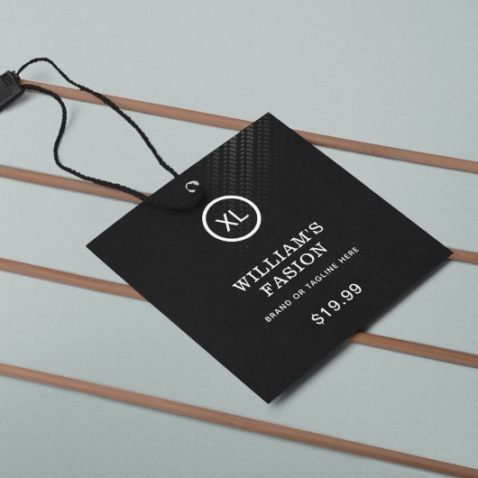 QR-code | Prijskaartje kledinglabel hangtag Contactkaartje