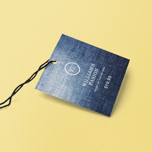 QR-code | Prijskaartje kledinglabel hangtag Contactkaartje