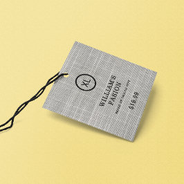 QR-code | Prijskaartje kledinglabel hangtag Contactkaartje