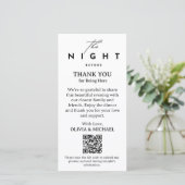 QR-code Probediner Dankkaart Bedankkaart (Staand voorkant)