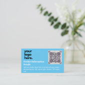 QR-code Productverpakking garantie — coupon Informatiekaartje (Staand voorkant)