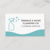 QR Code Professional Maid & House Cleaning Service Visitekaartje (Voorkant)