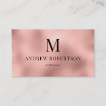 QR Code Professional Monogram Roos Gold Faux Folie