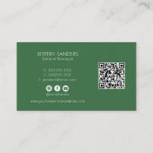 QR Code Professional Tree Services Visitekaartje (Achterkant)