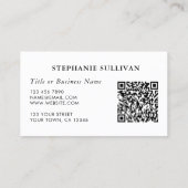 QR Code Professional Visitekaartje (Achterkant)