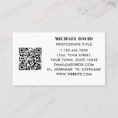QR Code Professional Visitekaartje (Achterkant)