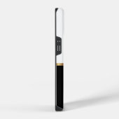 QR Code Professioneel Aangepaste Logo Zwart Goud M iPhone Hoesje (Rechterkant)