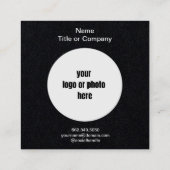 QR Code Professioneel minimaal Vierkante Visitekaartje (Achterkant)