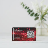 QR Code Professionele Creatieve Nagelstyliste Visitekaartje (Staand voorkant)