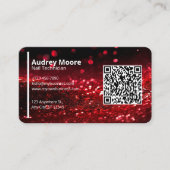 QR Code Professionele Creatieve Nageltechnicus Visitekaartje (Voorkant)