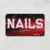 QR Code Professionele Creatieve Nageltechnicus Visitekaartje (Achterkant)