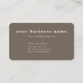 QR-code professionele elegant zwart netwerk Visitekaartje (Achterkant)