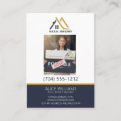 QR Code Professionele Foto Moderne Realtor Makelaa Visitekaartje (Voorkant)