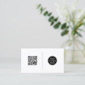 QR-code, professionele, minimalistische sociale me Visitekaartje (Staand voorkant)