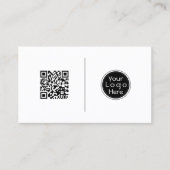 QR-code, professionele, minimalistische sociale me Visitekaartje (Voorkant)