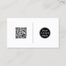 QR-code, professionele, minimalistische sociale me Visitekaartje