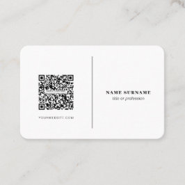 QR-code, professionele, minimalistische sociale me Visitekaartje