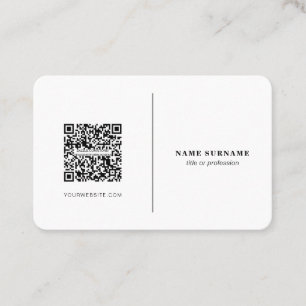 QR-code, professionele, minimalistische sociale me Visitekaartje