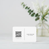 QR-code, professionele, minimalistische sociale me Visitekaartje (Staand voorkant)