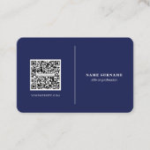 QR code professionele minimalistische sociale medi Visitekaartje (Voorkant)
