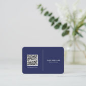 QR code professionele minimalistische sociale medi Visitekaartje (Staand voorkant)