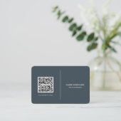 QR code professionele minimalistische sociale medi Visitekaartje (Staand voorkant)