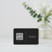 QR code professionele minimalistische sociale medi Visitekaartje (Staand voorkant)