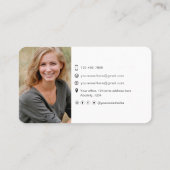 QR code professionele moderne fotograaf foto Visitekaartje (Achterkant)