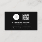 QR Code Professionele Moderne Sjabloon Streepjesco Visitekaartje (Voorkant)
