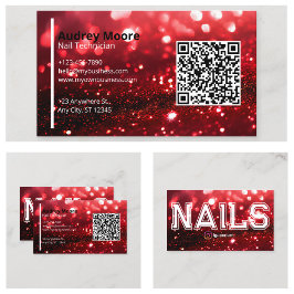 QR Code Professionele Nagelstyliste Visitekaartje