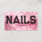 QR Code Professionele Nail Technician Sjablonen Visitekaartje (Achterkant)