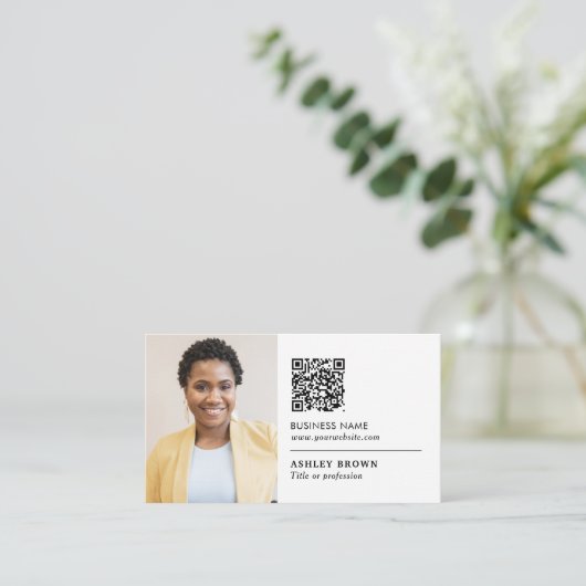 QR code professionele netwerkagent  Visitekaartje (Staand voorkant)