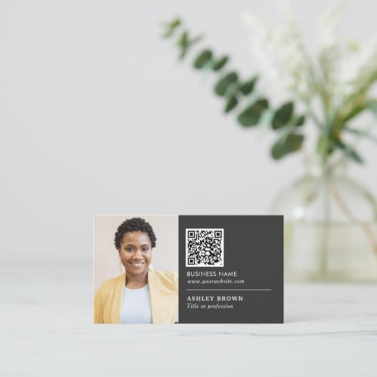 QR code professionele netwerkagent  Visitekaartje (Staand voorkant)
