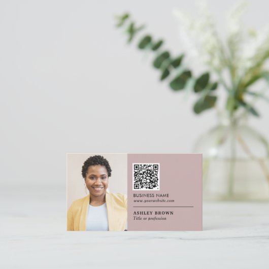 QR code professionele netwerkagent  Visitekaartje (Staand voorkant)