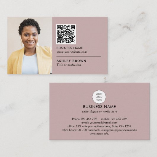 QR code professionele netwerkagent  Visitekaartje (Voorkant / Achterkant)