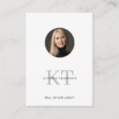 QR-code professionele Real Estate Photo Realtor Visitekaartje (Voorkant)