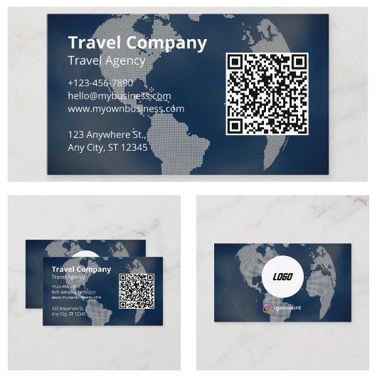 QR Code Professionele Reisagentschap Visitekaartje