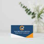 QR-code professionele service reparatie monteur Visitekaartje (Staand voorkant)