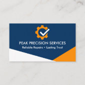 QR-code professionele service reparatie monteur Visitekaartje (Voorkant)